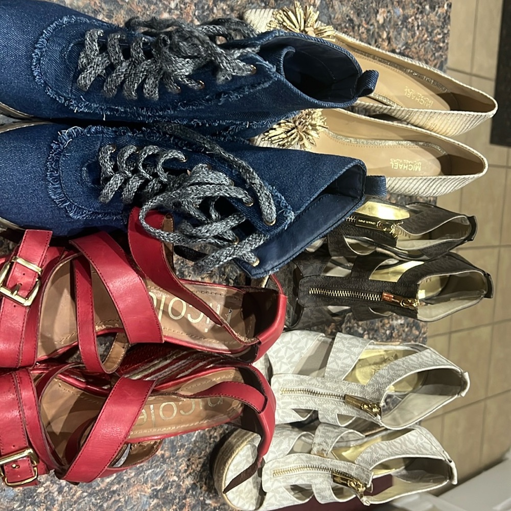 Clearing my closet. Branded shoes , Michael Kors, Nicole.7.5, 8 M